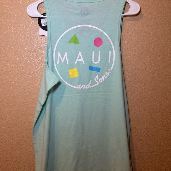 Maui and Sons Light Blue Tank Top - Picture 2 of 3